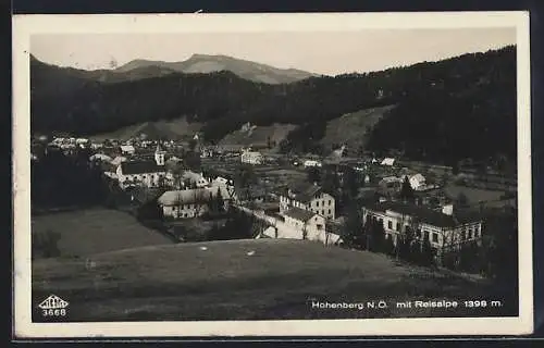 AK Hohenberg /N.-Ö., Ortsansicht mit Reisalpe