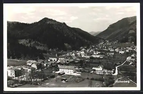 AK Hohenberg, Gesamtansicht von einen Berg aus