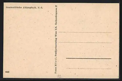 AK Altlengbach /N.-Ö., Ortsansicht von einen Berg aus