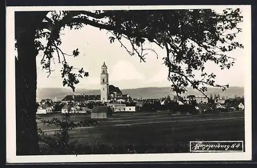 AK Herzogenburg /NÖ, Ortsansicht aus der Ferne