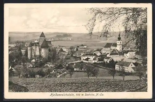 AK Heidenreichstein /N.-Oe., Ortsansicht aus der Vogelschau