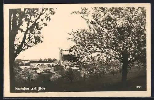 AK Neuhofen a. d. Ybbs, Ortsansicht aus der Ferne