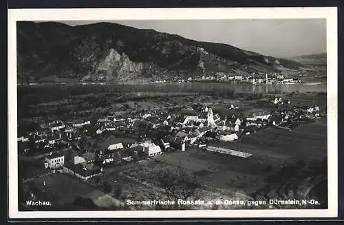 AK Rossatz /Wachau, Sommerfrische aus der Vogelschau