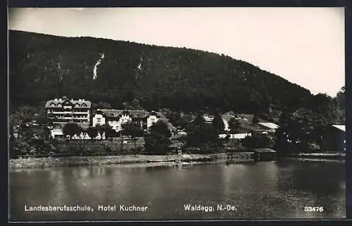 AK Waldegg /N.-Oe., Landesberufsschule, Hotel Kuchner