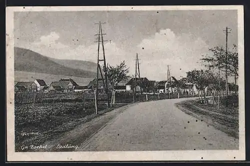 AK Gr. Berkel, Blick vom Weg zur Siedlung