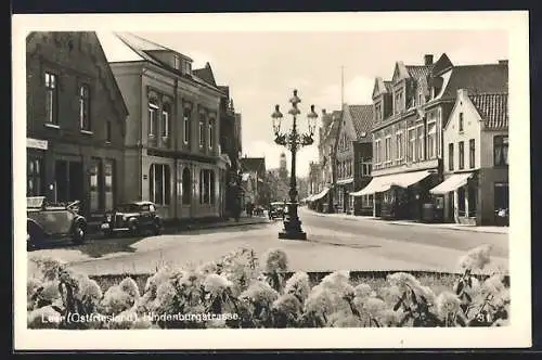 AK Leer /Ostfriesland, Hindenburgstrasse