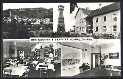 AK Hartberg /Ost-Stmk., Hotel-Restaurant, Innenansichten