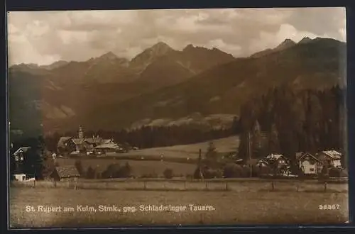 AK St. Rupert am Kulm, Ortspartie gegen Schladminger Tauern