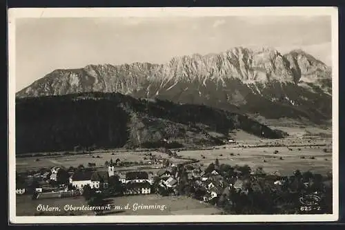 AK Öblarn /Obersteiermark, Teilansicht mit dem Grimming