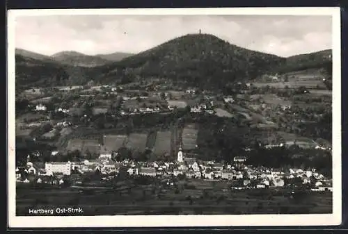 AK Hartberg /Ost-Stmk., Teilansicht mit Kirche