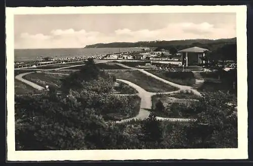 AK Baabe a. Rügen, Ostseebad, Promenade