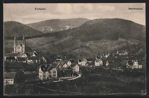 AK Forbach, Teilansicht mit Bezirksspital