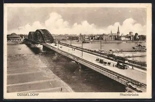 AK Düsseldorf, Rheinbrücke