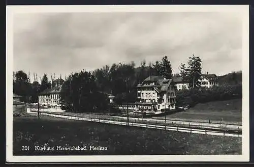 AK Herisau, Kurhaus Heinrichsbad im Sonnenschein