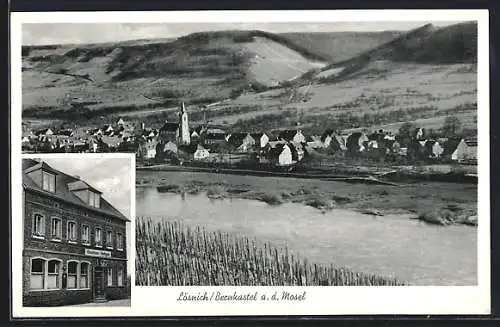 AK Lösnich b. Bernkastel, Gasthaus Hettgen, Ortsansicht