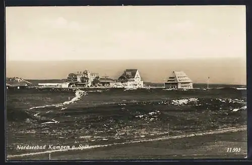 AK Kampen a. Sylt, Vereinzelte Häuser am Meer