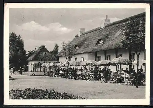 AK Neumünster, Gaststätte im Heimat-Tiergarten v. Heinrich Harder