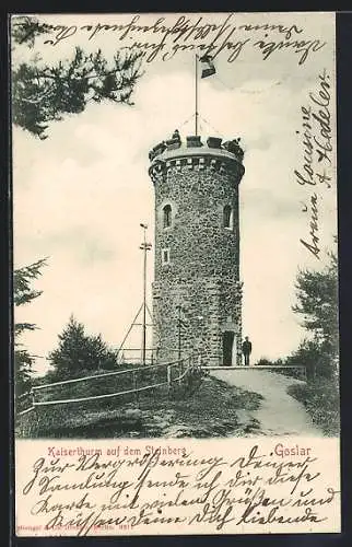 AK Goslar, Kaiserthurm auf dem Steinberg