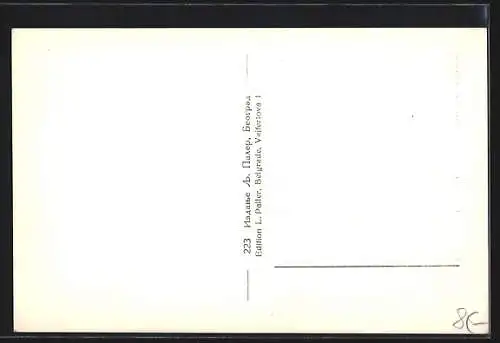 AK Belgrade, Vue sur le Pont du Roi Alexandre I