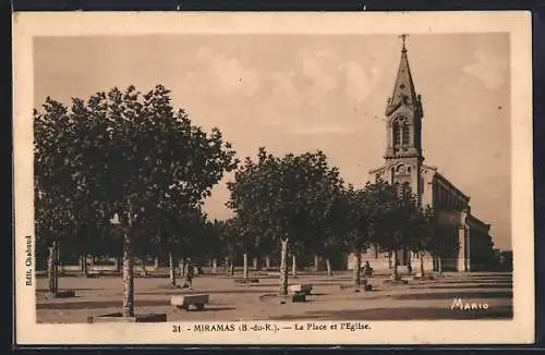 AK Miramas, La Place et l`Église