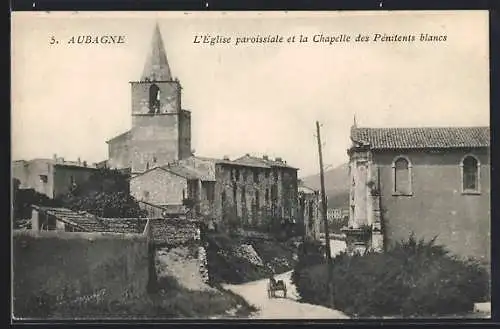 AK Aubagne, L`Église paroissiale et la Chapelle des Pénitents blancs