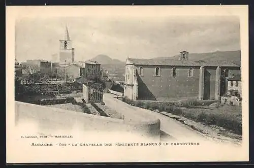 AK Aubagne, La Chapelle des Pénitents Blancs et le Presbytère