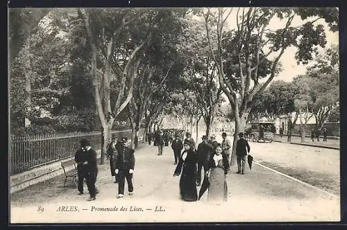 AK Arles, Promenade des Lices