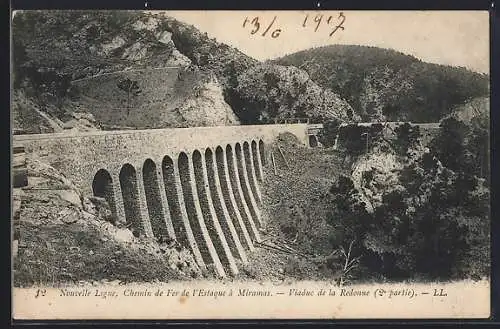 AK Miramas, Viaduc de la Redonne sur la nouvelle ligne de l`Estaque