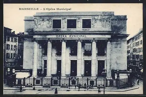 AK Marseille, L`Opéra Municipal