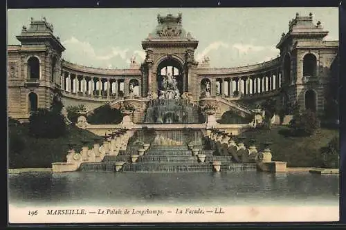 AK Marseille, Le Palais de Longchamp, la facade