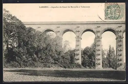 AK Lambesc, Aqueduc du Canal de Marseille à Valmousse