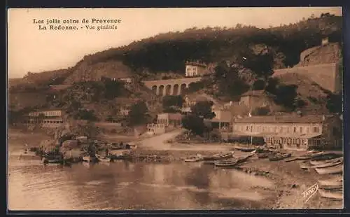 AK La Redonne, Vue générale des jolis coins de Provence