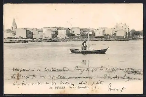 AK Berre, Vue d`ensemble avec barque sur le lac