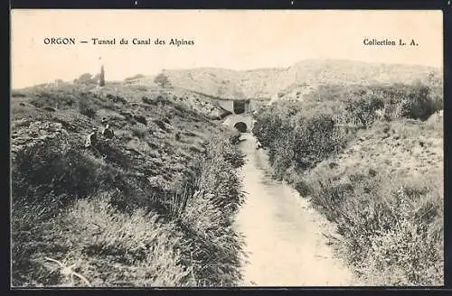 AK Orgon, Tunnel du Canal des Alpines