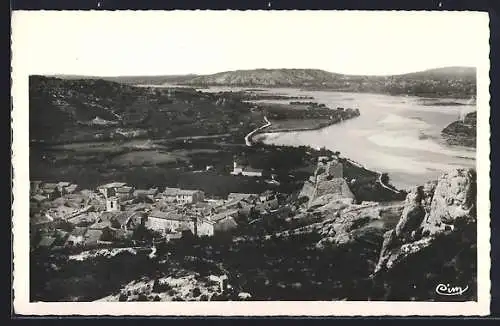 AK Orgon, Vue panoramique de la Durance et Cavaillon