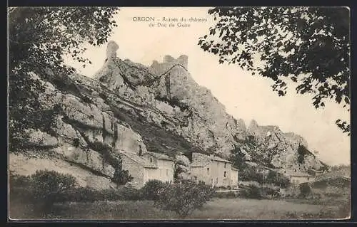 AK Orgon, Ruines du château du Duc de Guise