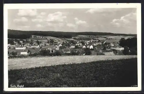AK Sulz, Bald, Ortsansicht von einer Anhöhe aus