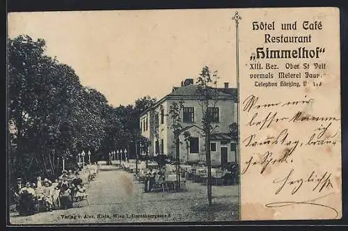 AK Ober-St. Veit, Hotel und Cafè-Restaurant Himmelhof