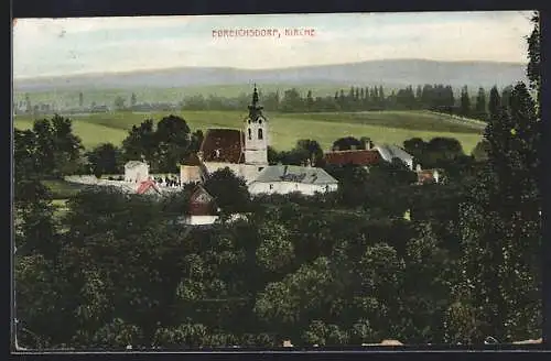 AK Ebreichsdorf, Blick auf die Kirche