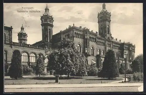 AK Hannover, Strassenpartie bei Technischer Hochschule