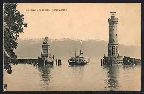 AK Lindau i. Bodensee, Hafeneinfahrt