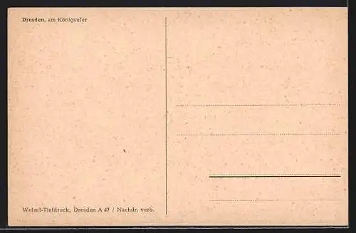 AK Dresden-Neustadt, Ansicht am Königsufer