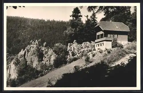 AK Reichental /Murgtal, Wanderheim Orgelfelsenhaus