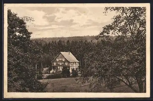 AK Moosbronn /Schwarzwald, Naturfreunde-Heim mit Umgebung