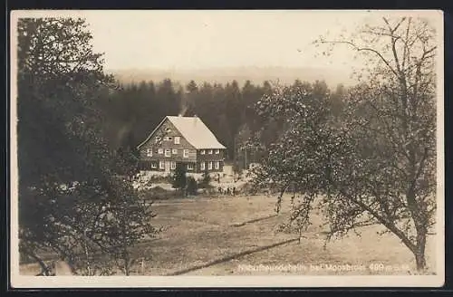 AK Moosbrom, Blick auf das Naturfreundeheim