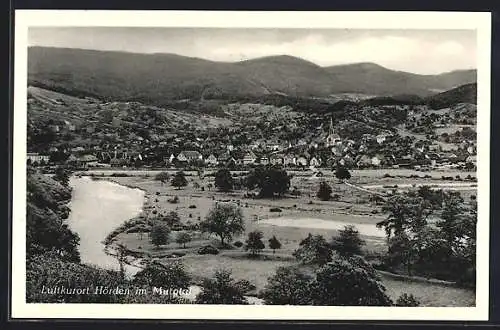 AK Hörden im Murgtal, Gesamtansicht mit Murg und Bergpanorama