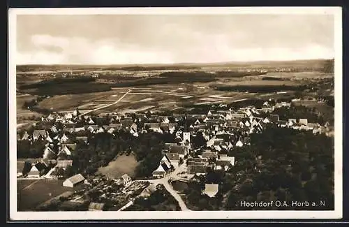 AK Hochdorf / Nagold, Totalansicht, Fliegeraufnahme