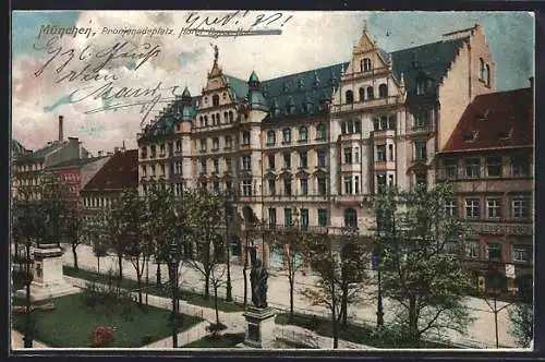 AK München, Hotel Bayerischer Hof, Promenadenplatz