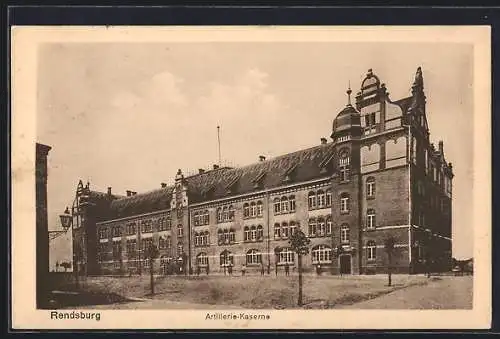 AK Rendsburg, Die Artillerie-Kaserne