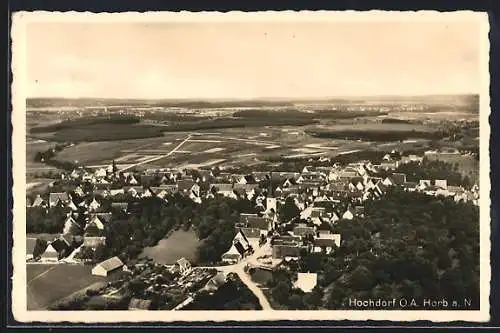 AK Hochdorf / Nagold, Totalansicht, Fliegeraufnahme